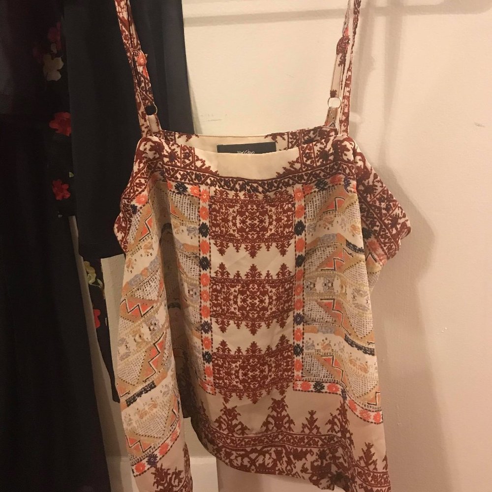 Multi-colored boxy tank top